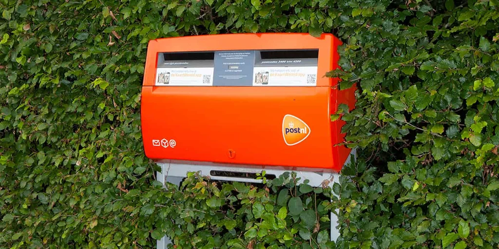 Iconic design of the Dutch Twin Letterbox for Post NL