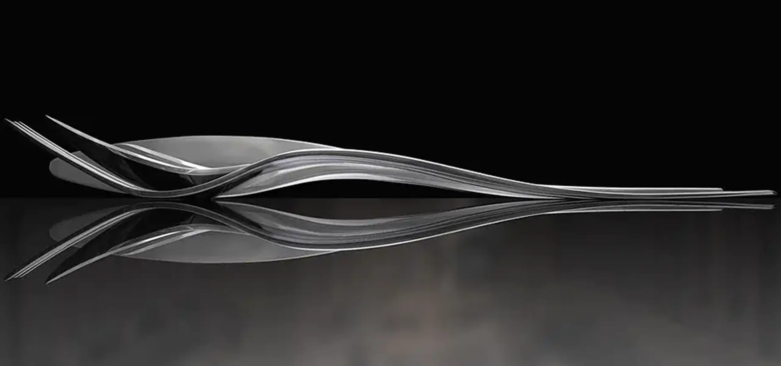 minimalistic cutlery design 3d rendering