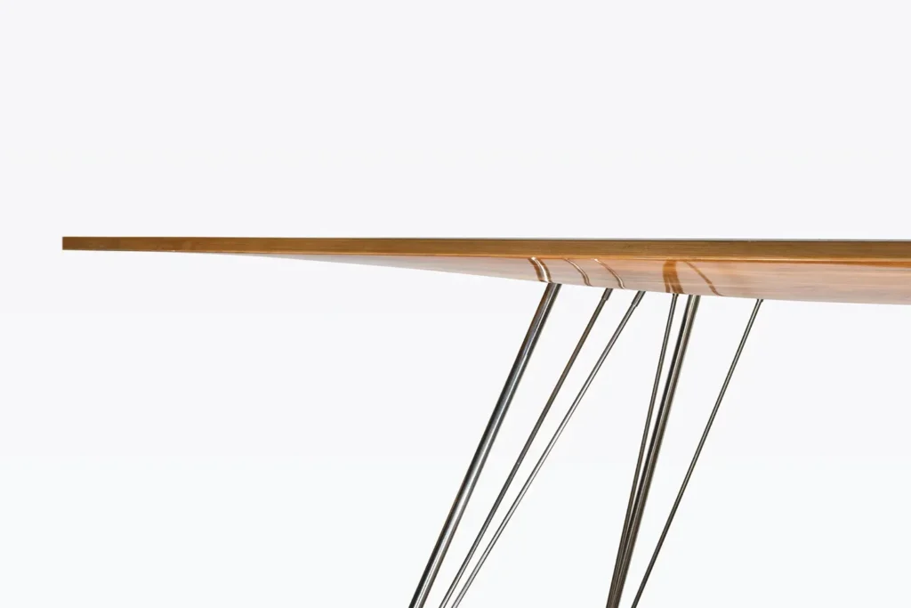 yacht j-class office table design by Hanno Groen