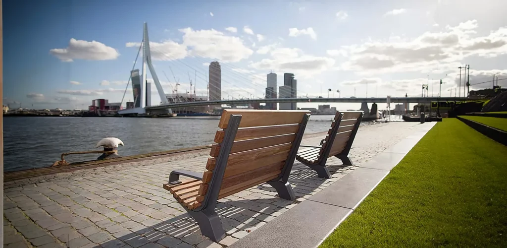 Rotterdam street furniture Bench Erasmusbrug