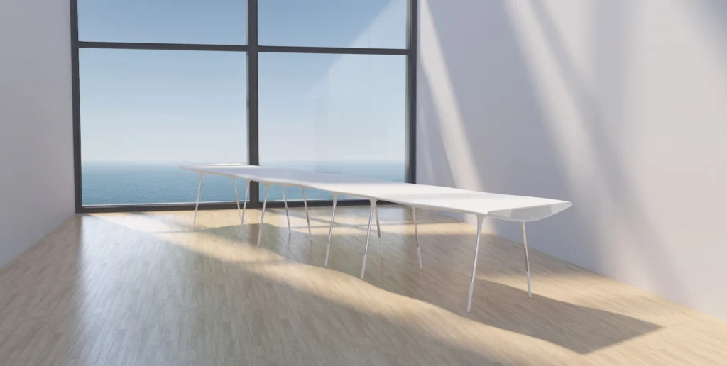 Wwwave 3D-printed tables from plastic waste