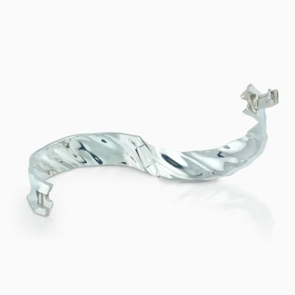 water bangle in silver deign Hanno Groen