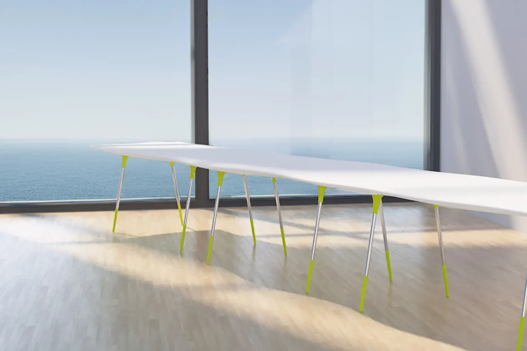 Wave table by groen and boothman design