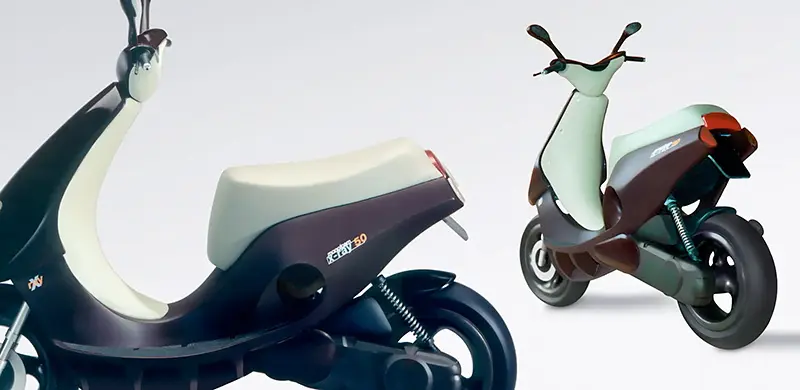 X-Ray scooter concept study exploring biomimicry and new material applications