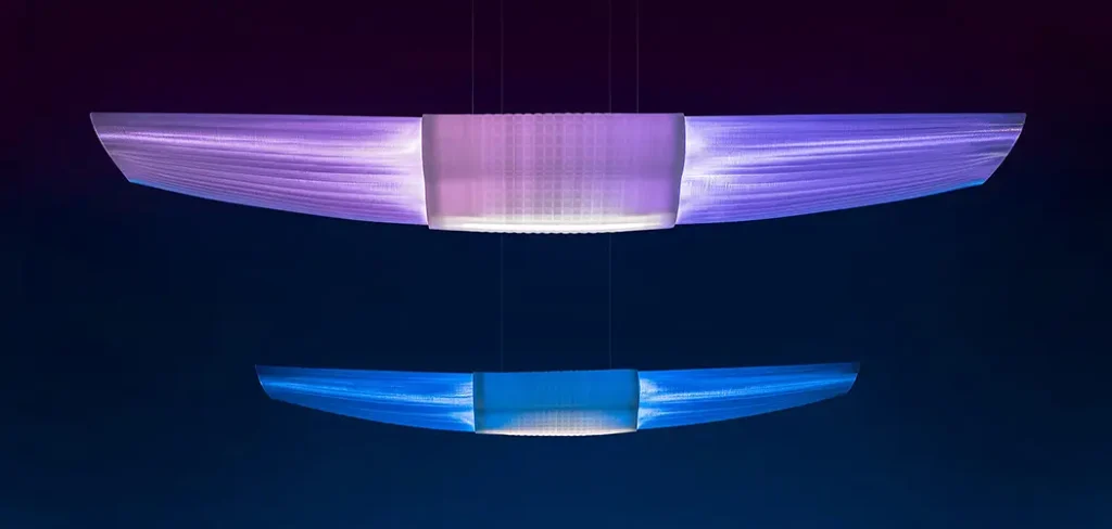Wing Light concept for Signify combining Philips Hue atmosphere with functional downlight